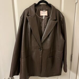 BCBGeneration Brown Blazer Classic Suit Jacket